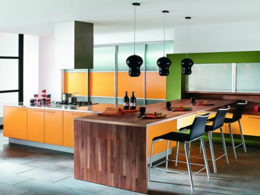 colorful-green-orange-kitchen