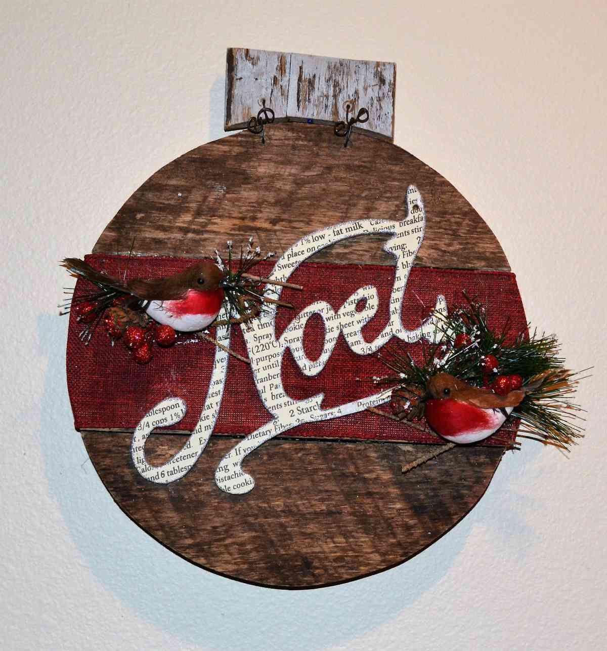 Riciclare il pallet per decorazioni natalizie 13