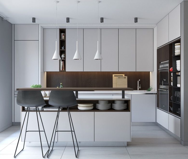cucina-moderna grigia