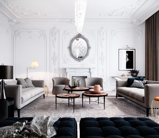 Salotto di lusso: un design sofisticato ed elegante