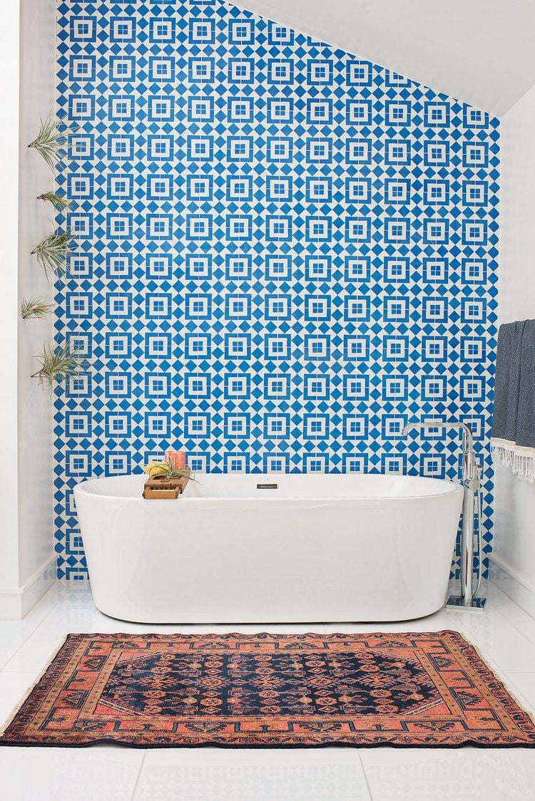 bagno classico colorato