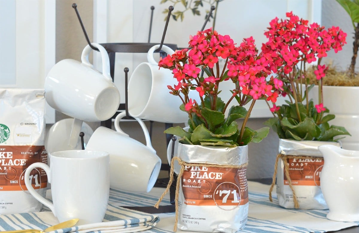 Fioriere sacchetti del caffè