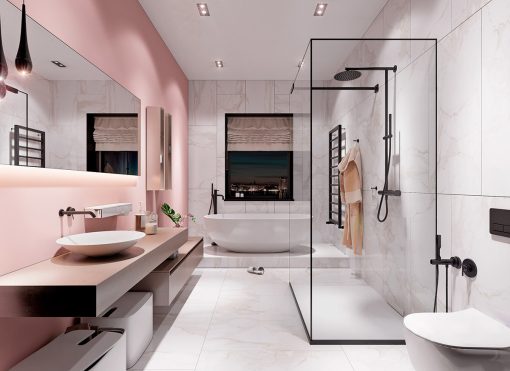 10 idee e foto di color pesca per il bagno