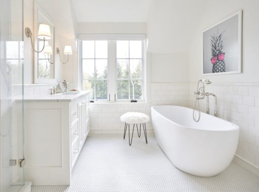 Bagno pareti color bianco antico: 10 idee e foto
