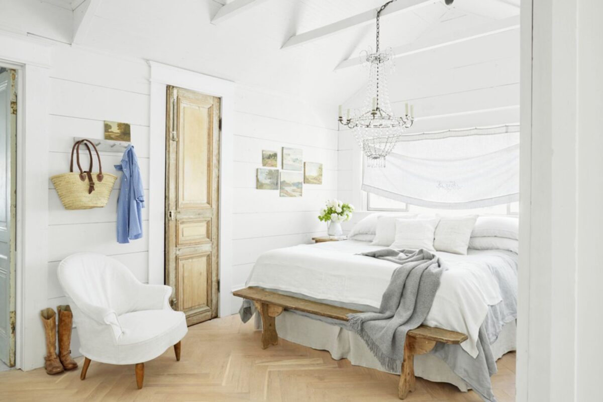 pareti bianco antico camera da letto