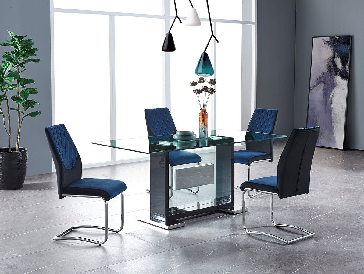 sedie-color-blu-per-la-cucina-alte