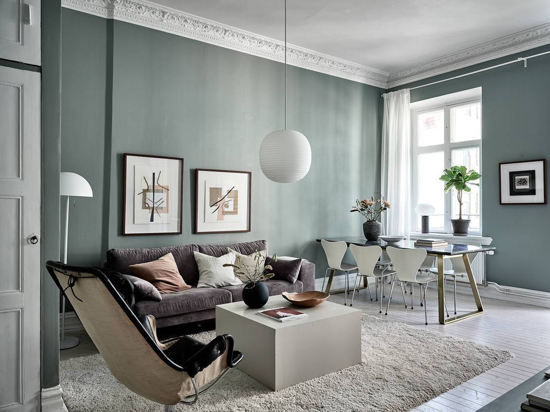 Galleria foto 'Tappeto per il soggiorno scandinavo: 10 idee e foto' - foto 11