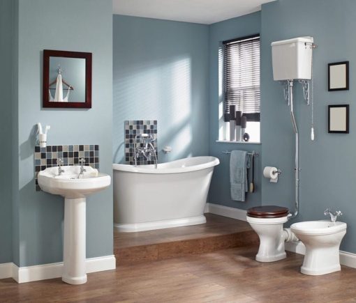 Bagno pareti color carta da zucchero: 10 idee e foto