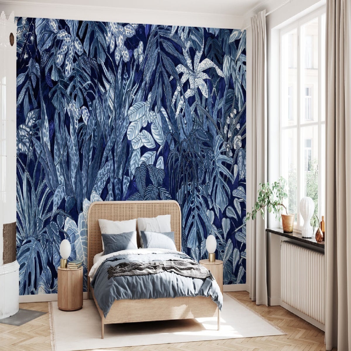 Galleria foto 'Camera da letto pareti color cobalto: 10 idee e foto' - foto 4