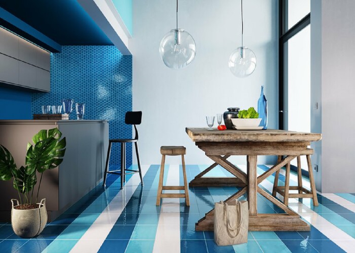 arredare la cucina con il bluette foto princ 1