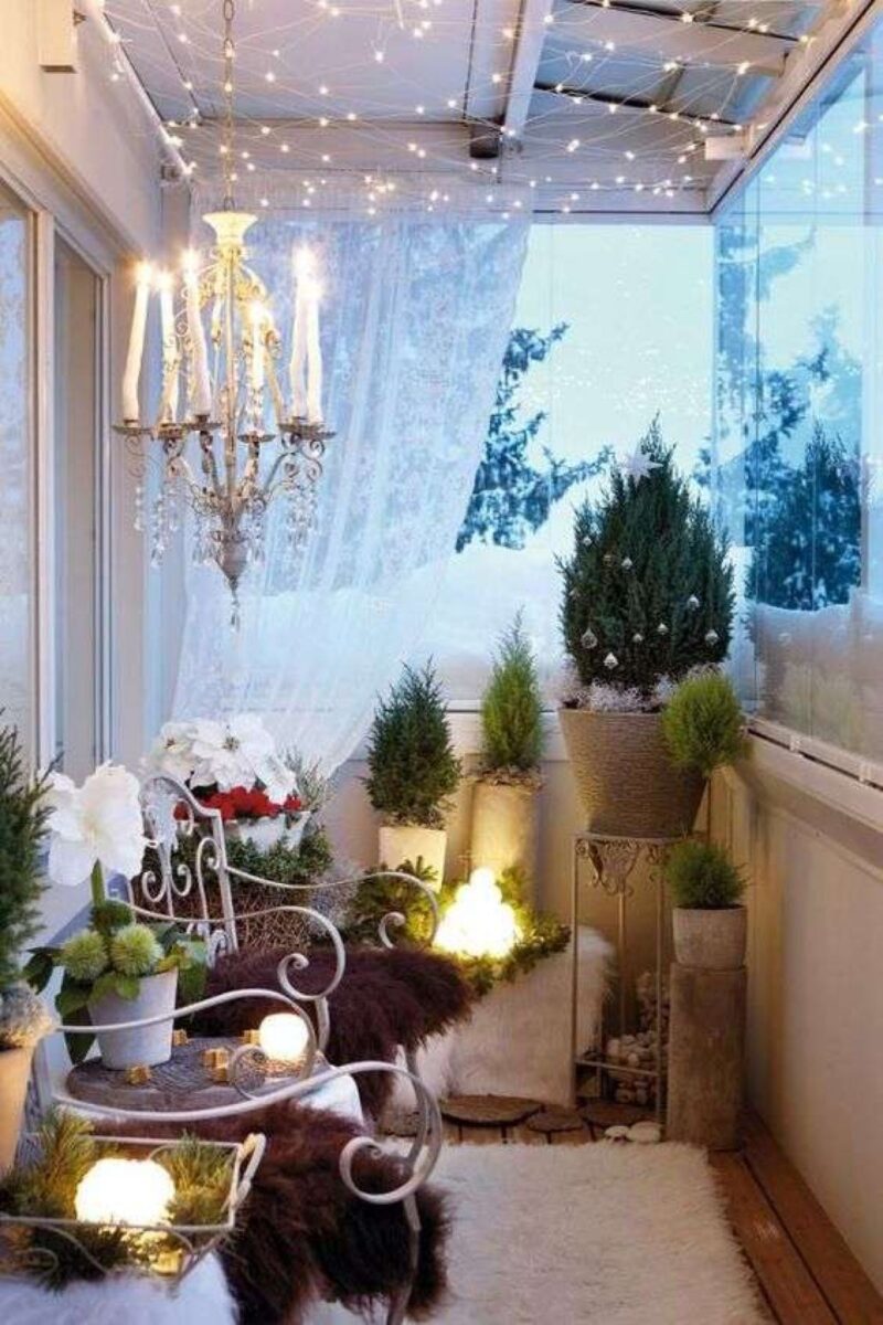 10 idee e foto per abbellire il terrazzo in inverno 5