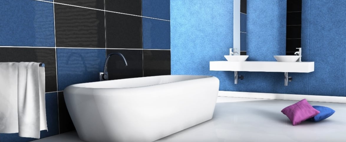 Abbinamenti migliori pareti blu in bagno: 10 idee e foto