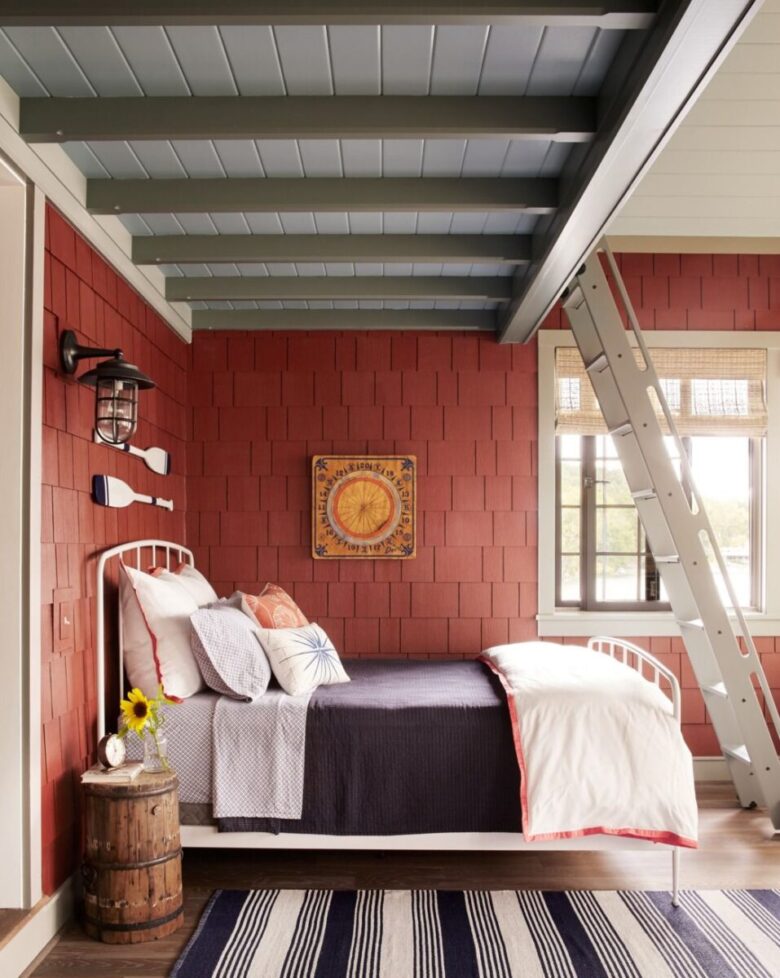 Camera da letto pareti color porpora: 10 idee e foto