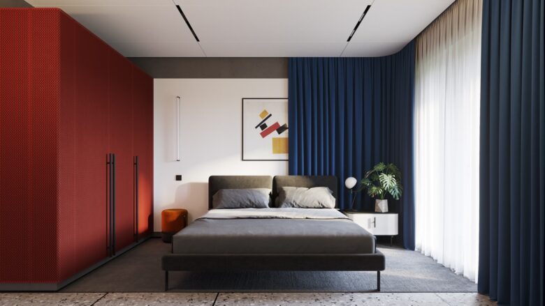 Camera da letto pareti color porpora: 10 idee e foto