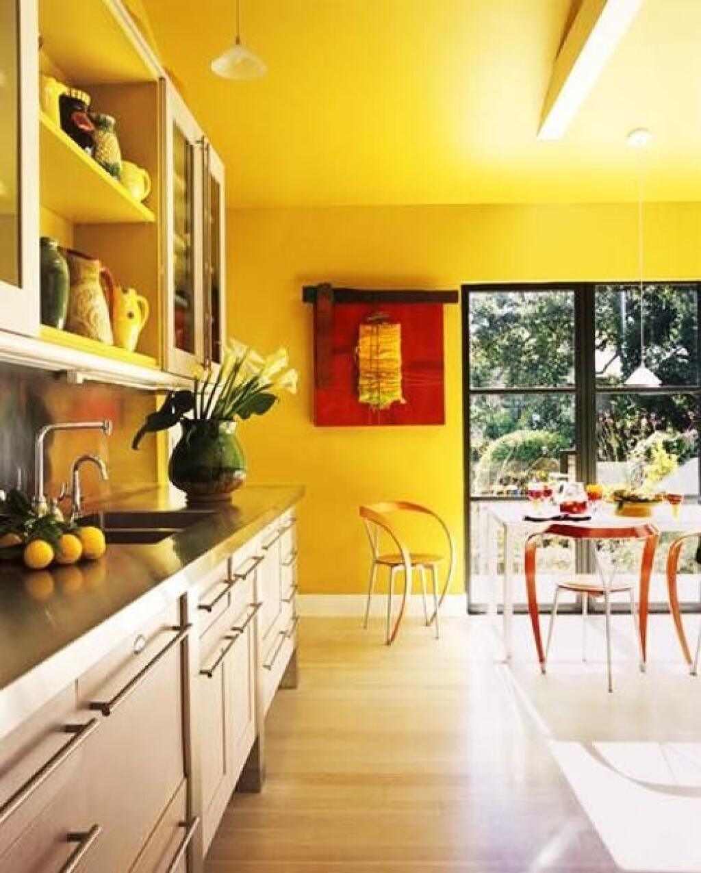 pareti cucina color mango: 10 idee e foto