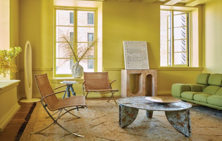 Soggiorno pareti color limone: 10 idee e foto