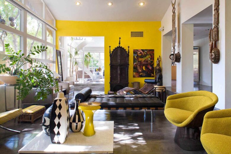 Soggiorno pareti color limone: 10 idee e foto