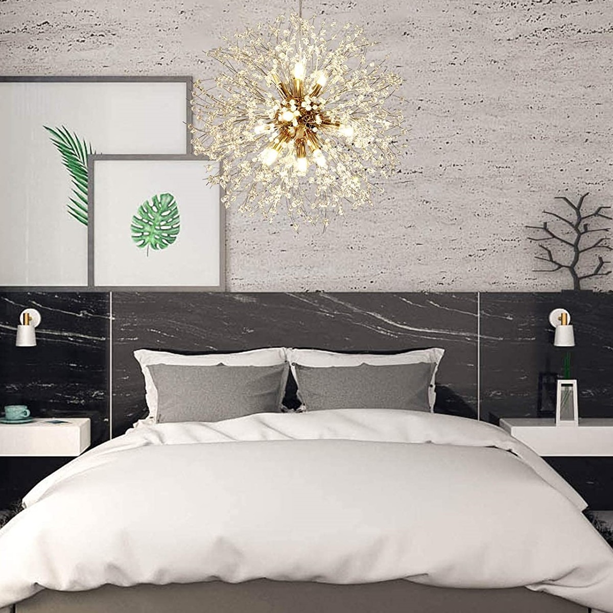 ABAKUHAUS Tappeto Da Parete E Copriletto 230x140 Cm, Dubai Downtown Moderna UAE, Arazzo In Microfibra Morbida, Violet Blue Orange, Decorazione Camera Da Letto