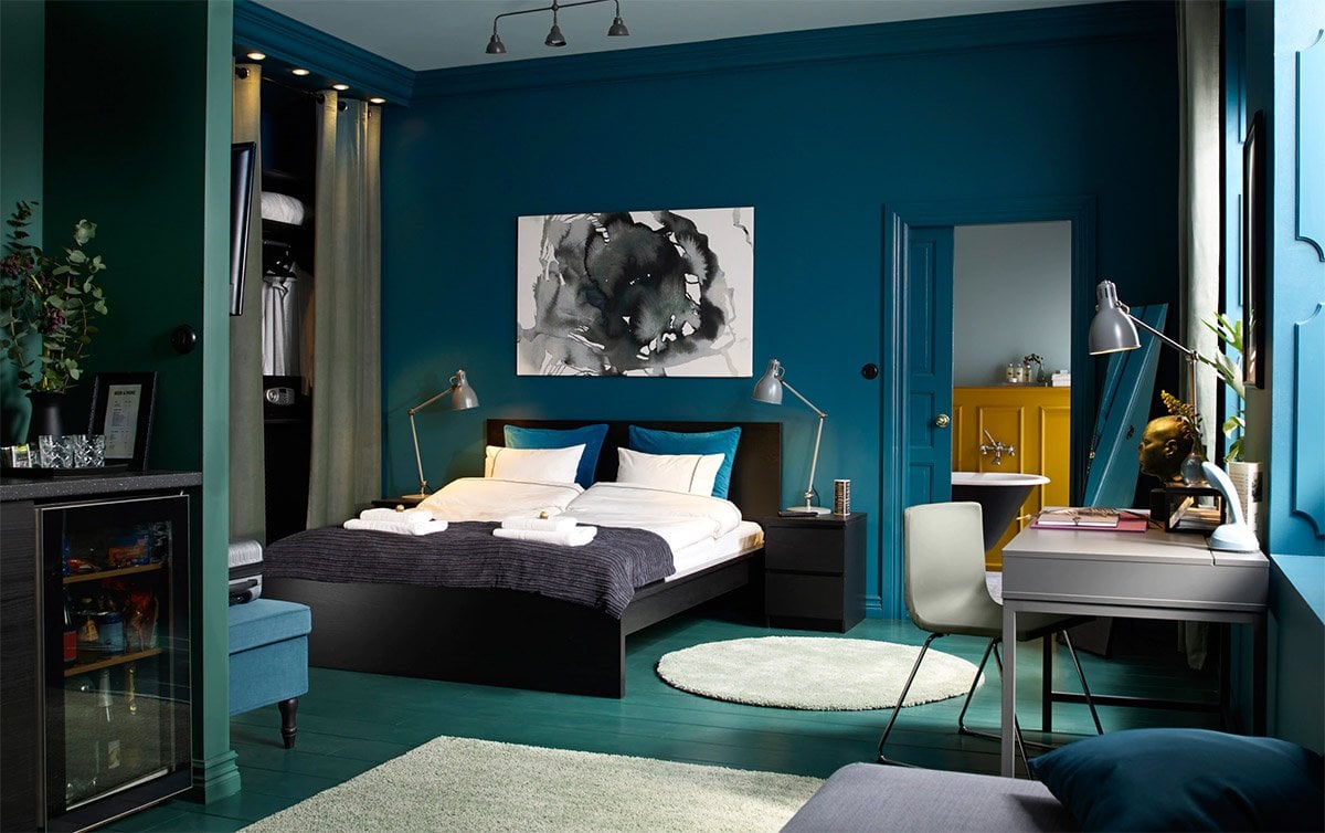 Camera da letto pareti color indaco: 10 idee e foto