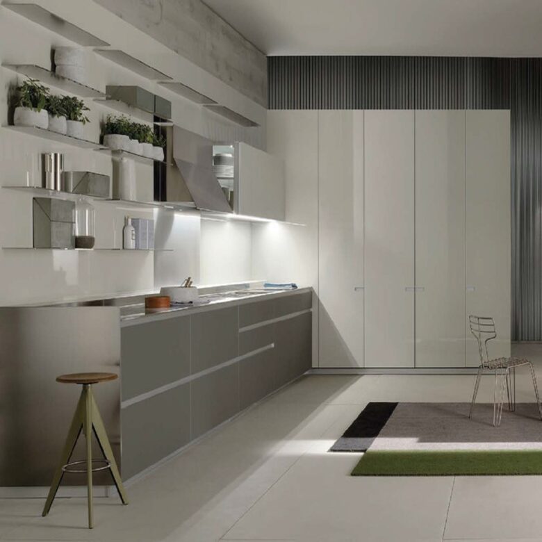 Come disporre i mobili in una cucina ad angolo: 10 idee e foto
