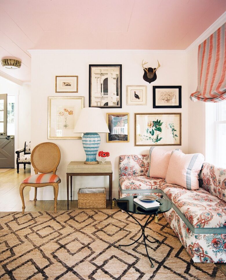 Soggiorno pareti color rosa antico: 10 idee e foto