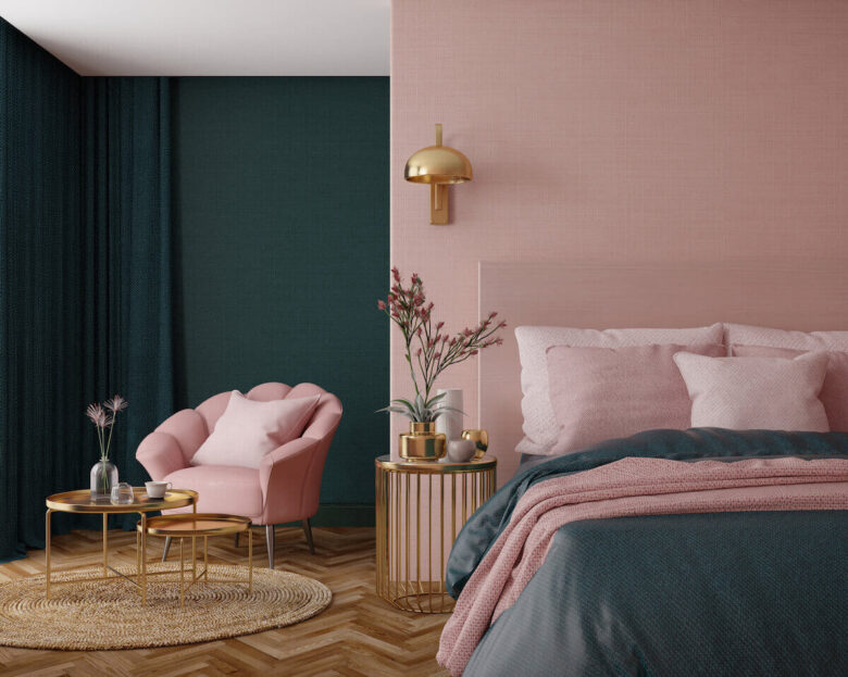 Camera da letto pareti color conchiglia: 10 idee e foto