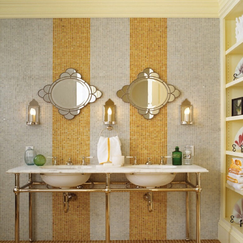 Bagno pareti color mango: 10 idee e foto
