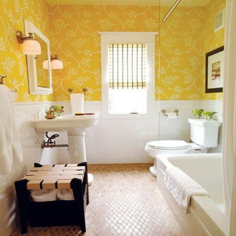 Bagno pareti color mango: 10 idee e foto