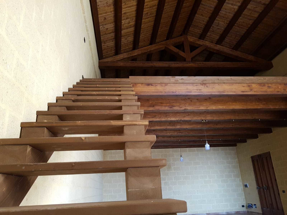 scala in legno per soppalco