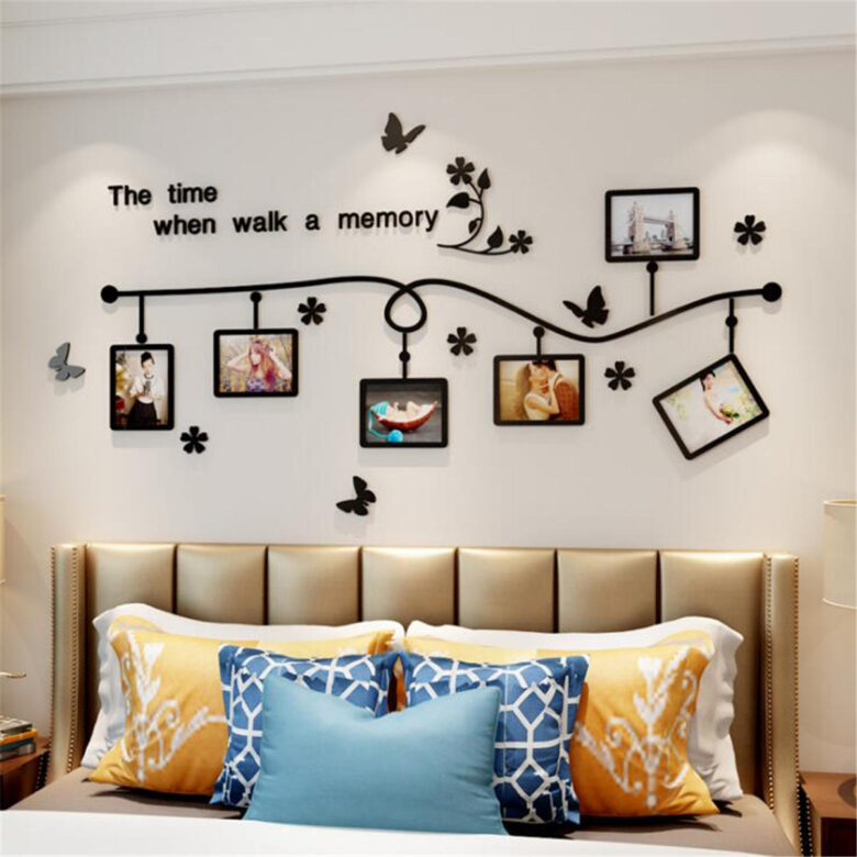 Stickers murali per la camera da letto: 9 idee efficaci