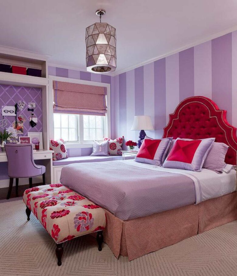 Pareti camera da letto color ametista: 8 idee e foto
