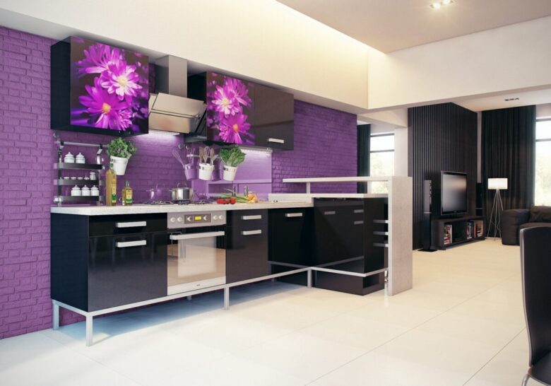 Pareti cucina color ametista: 10 idee e foto
