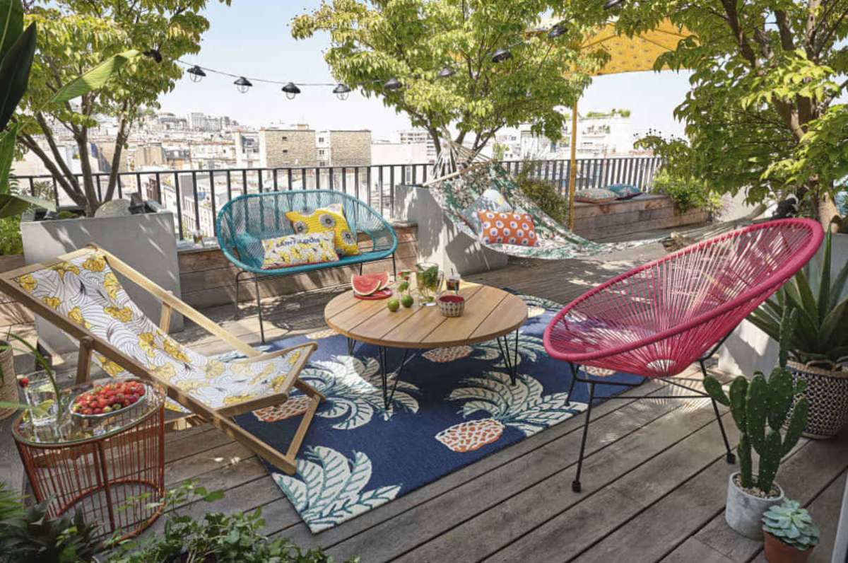 tappeto in terrazza idea