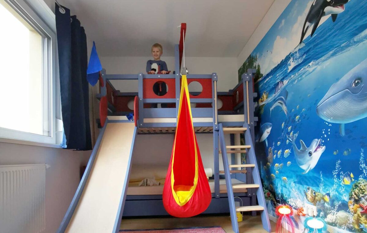 letto a castello per pescare cameretta bambini