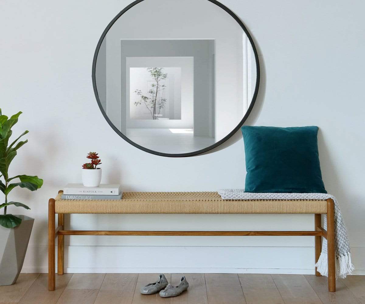 panca rattan idea arredo corridoio