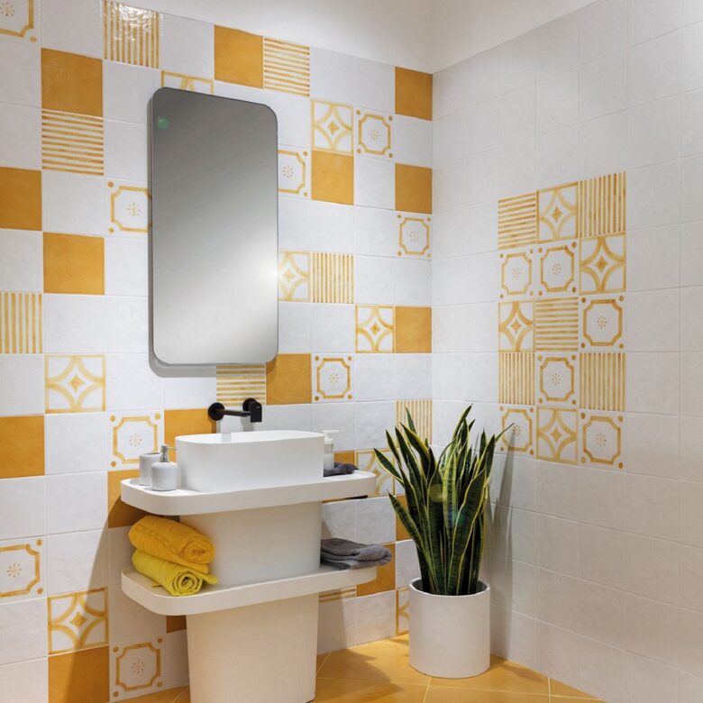 Bagno pareti color ambra: 10 idee e foto