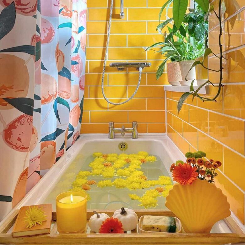 Bagno pareti color ambra: 10 idee e foto