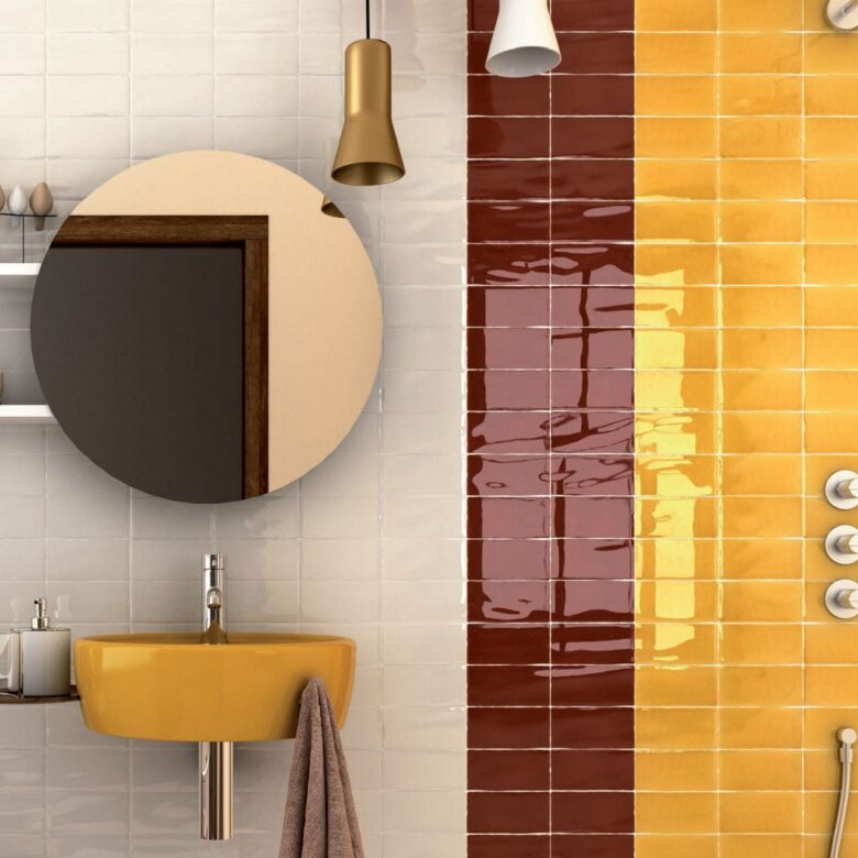 Bagno pareti color ambra: 10 idee e foto