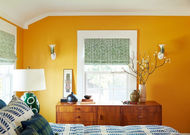 Pareti camera da letto color giallo curry: 8 idee e foto innovative Pareti camera da letto color giallo curry: 8 idee e foto innovative