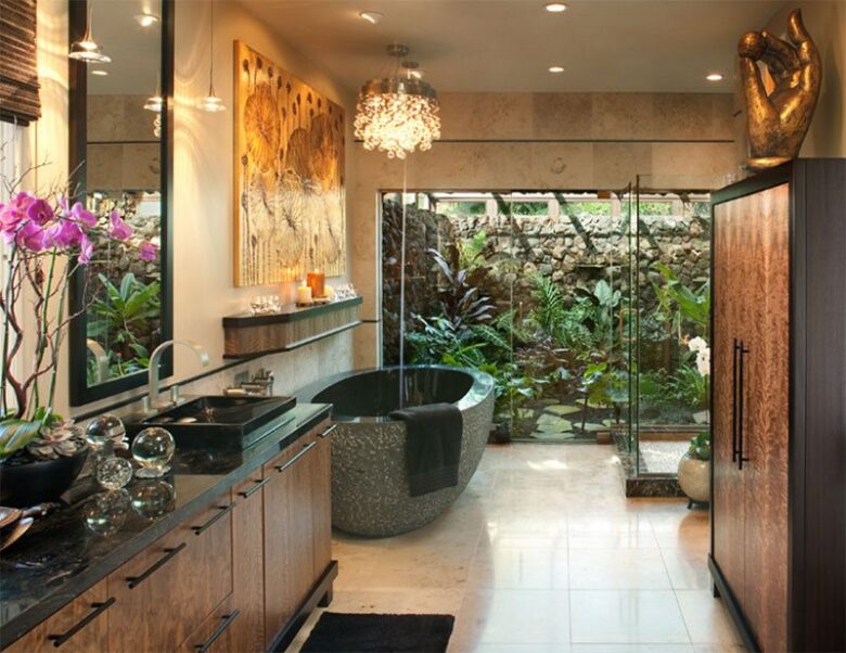 Arredare bagno in stile tropicale: 8 idee e foto Arredare bagno in stile tropicale: 8 idee e foto