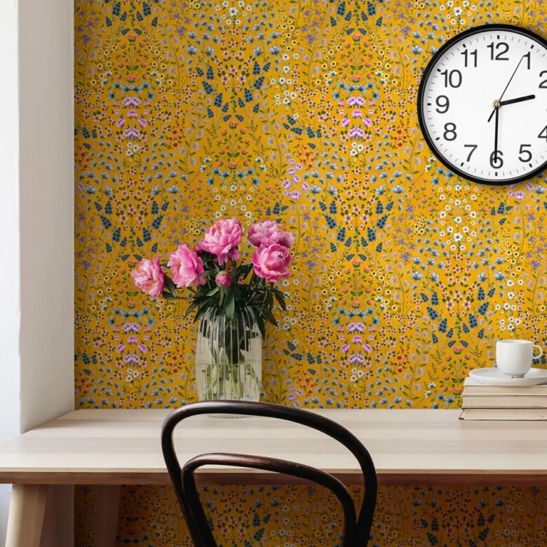 Pareti color giallo miele