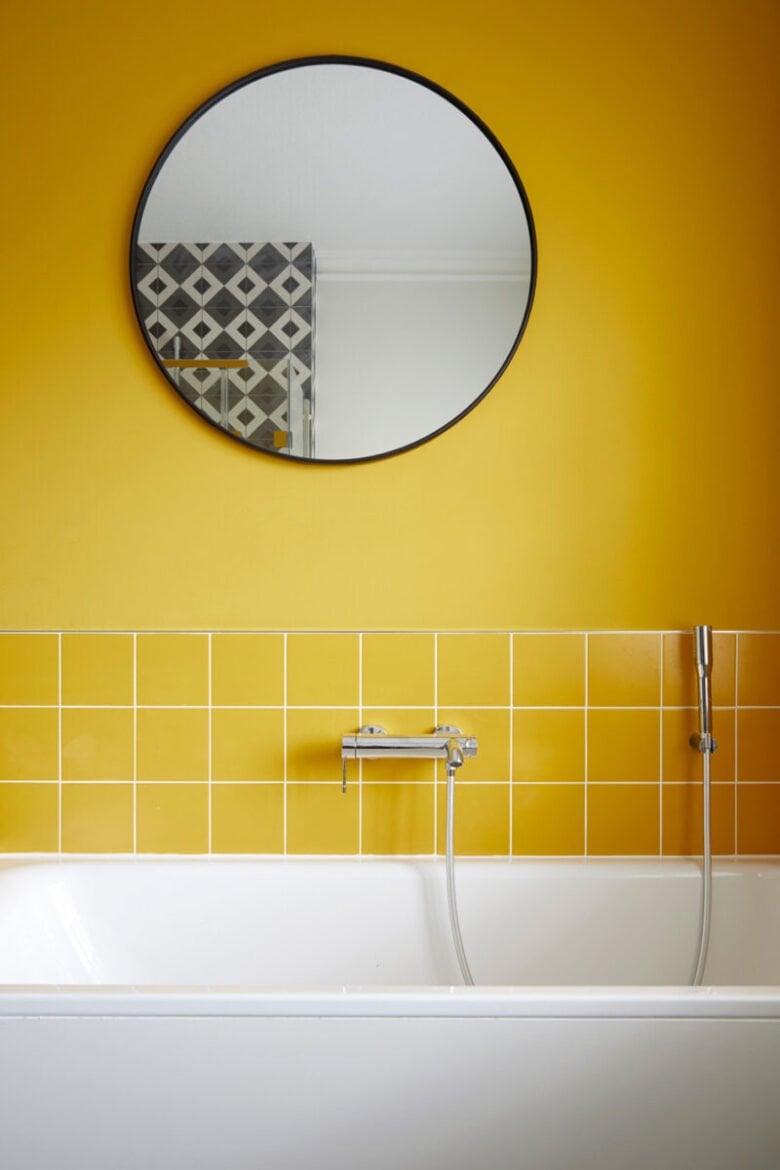 Pareti color giallo miele