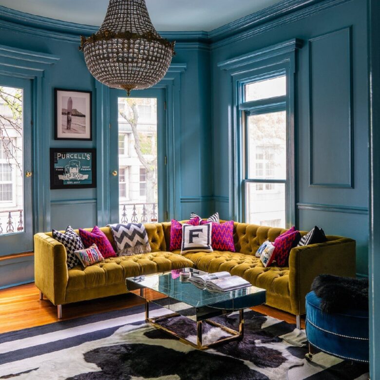 Pareti soggiorno color ciano: 8 idee e foto rivoluzionarie Pareti soggiorno color ciano: 8 idee e foto rivoluzionarie