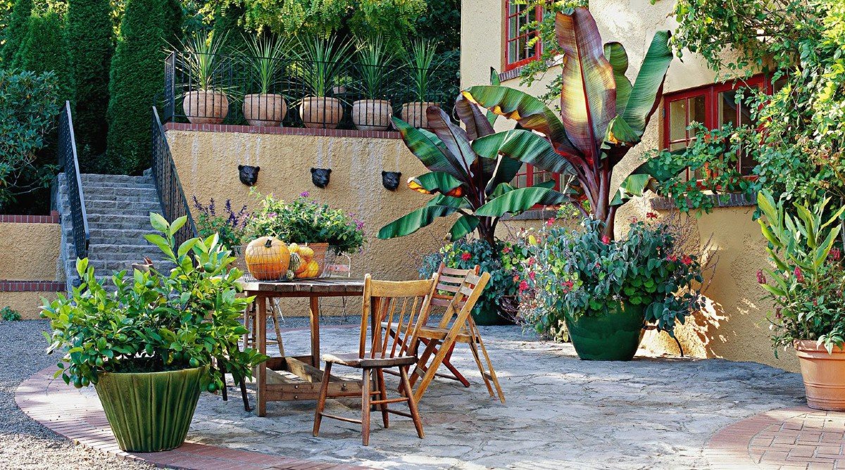 giardino d'autunno arredo con zucca giardino d'autunno arredo con zucca