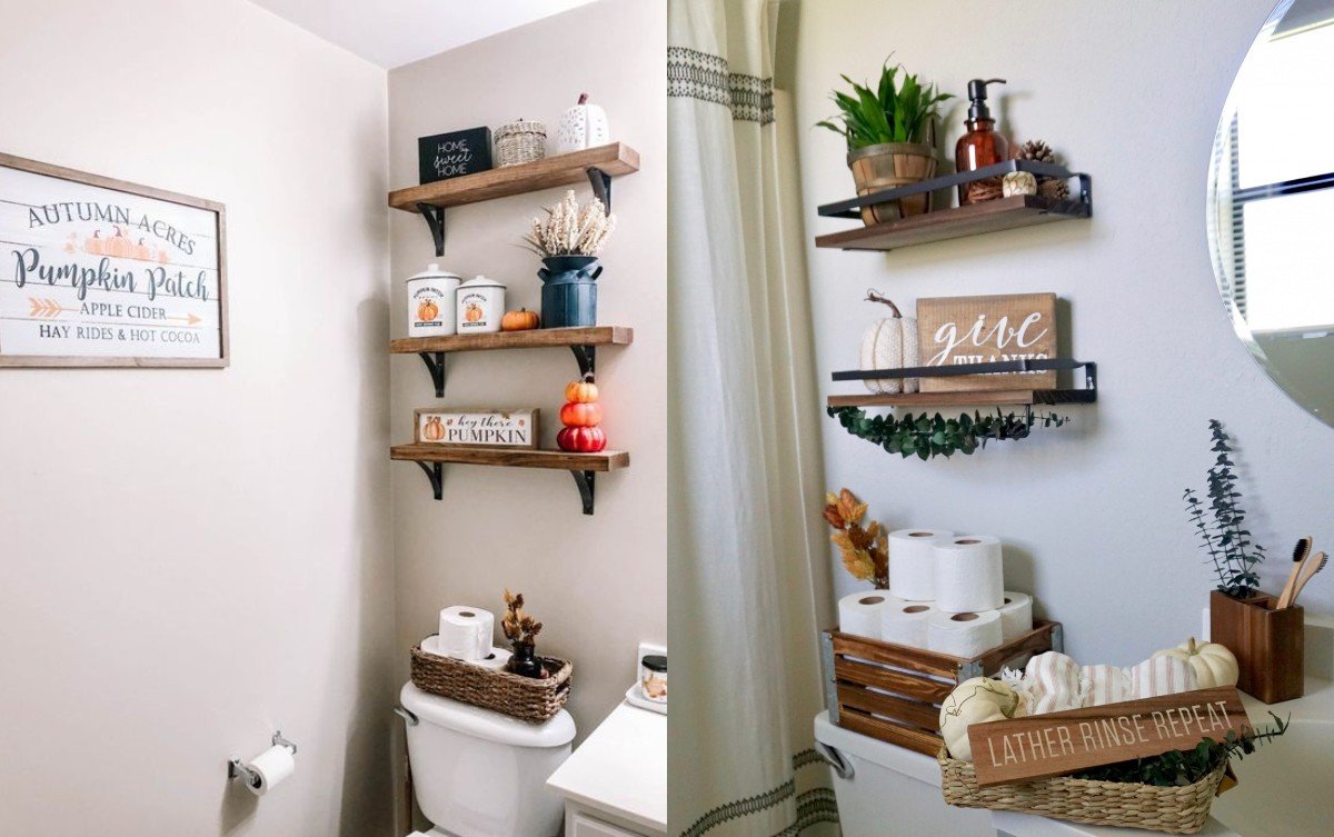 mensole decorate autunno bagno idea mensole decorate autunno bagno idea