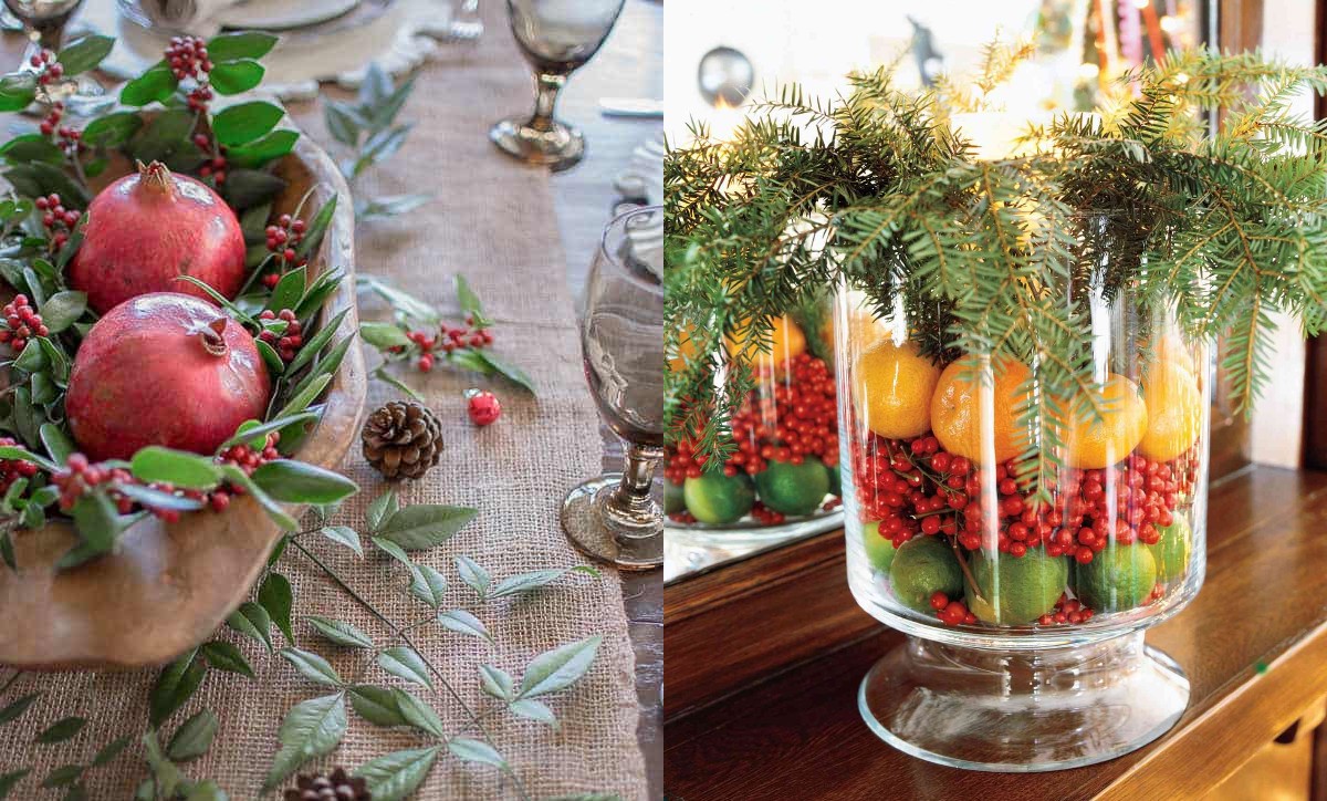 decoro natale con melograno idea a basso budget decoro natale con melograno idea a basso budget