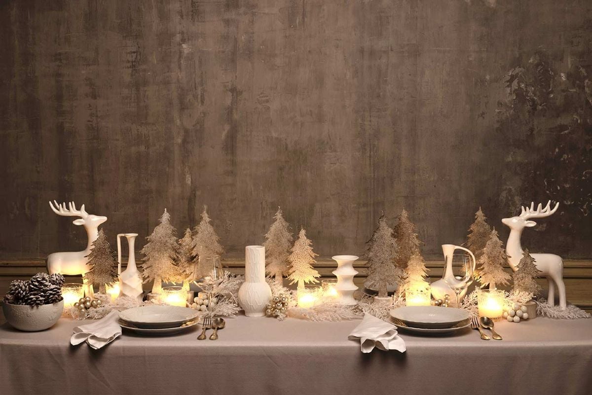 Decorazioni per la tavola natalizia