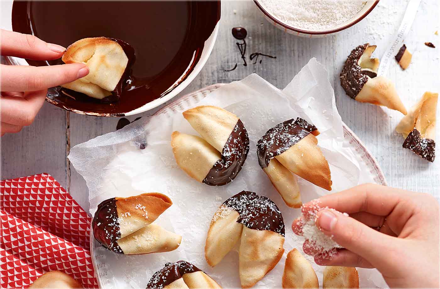 biscotti della fortuna per la tavola di Capodanno biscotti della fortuna per la tavola di Capodanno