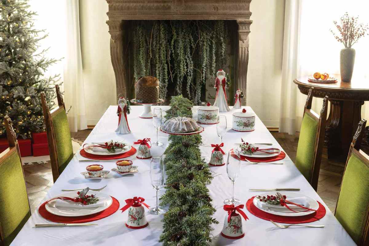 Decorazioni per la tavola natalizia