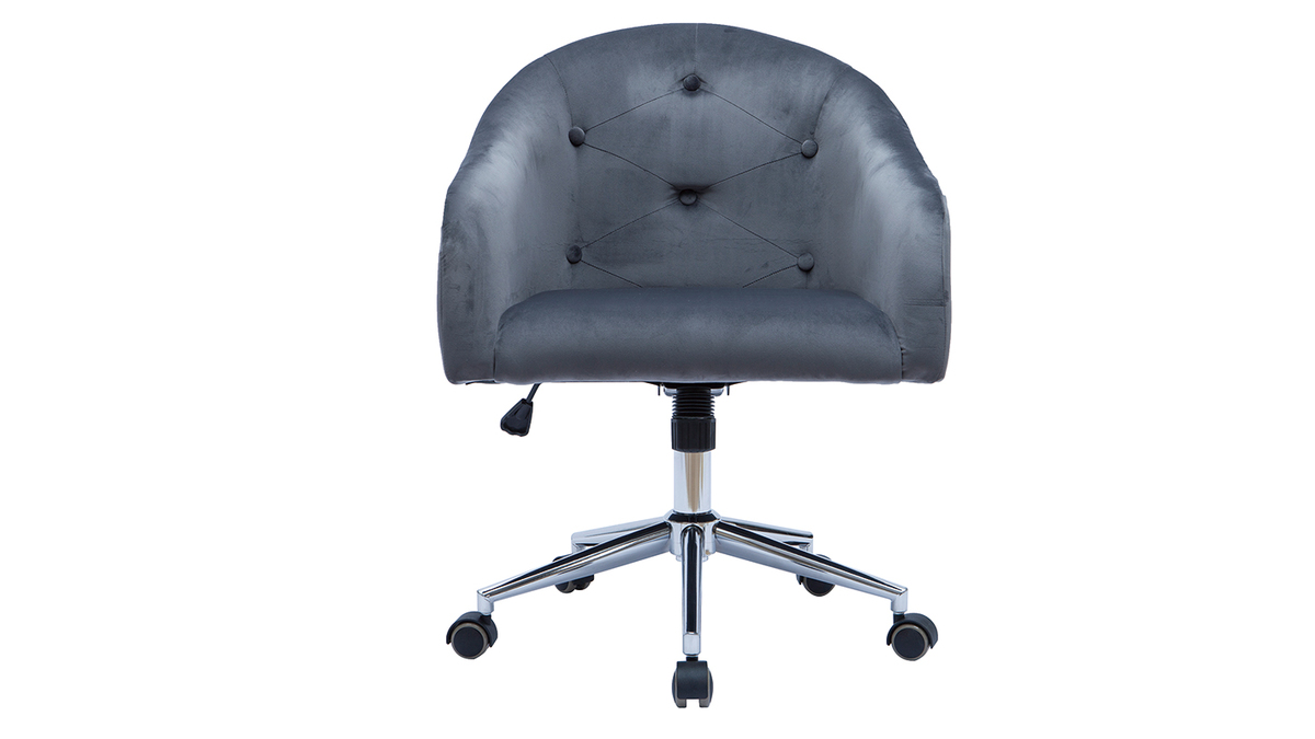 Poltrona da ufficio tessuto grigio scuro Sharon Poltrona da ufficio tessuto grigio scuro Sharon